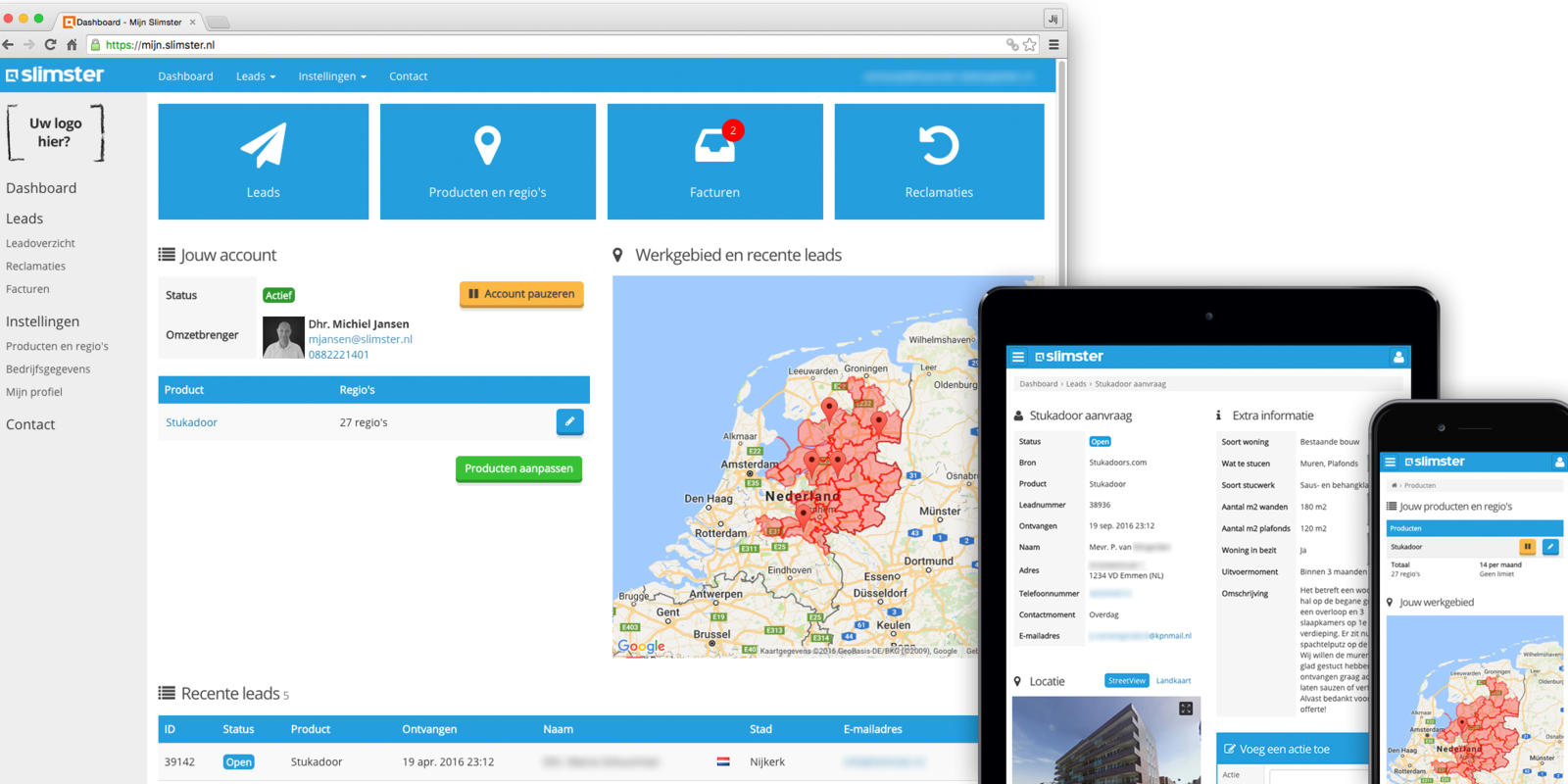 Mijn Slimster dashboard